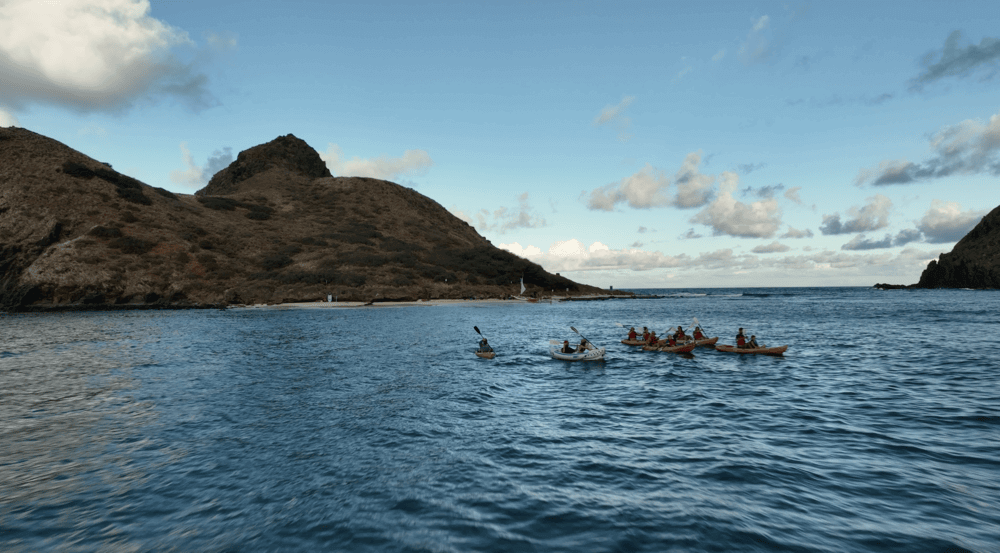 Kayk rentals from Active Oahu near the Mokulua Islands